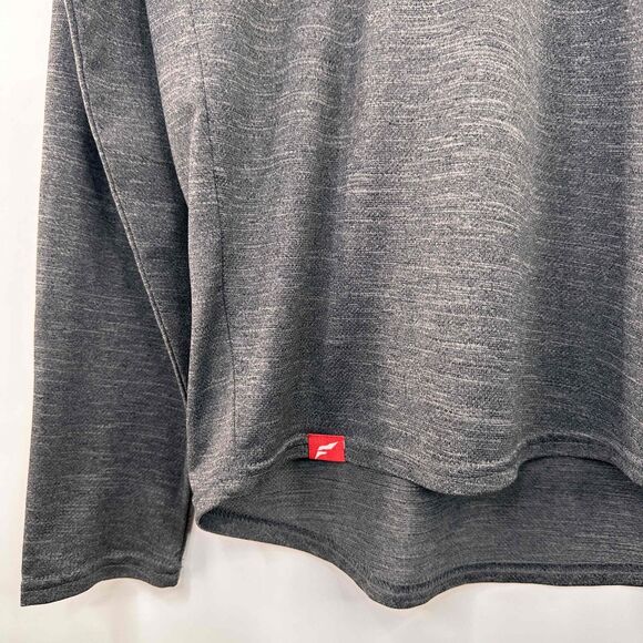 Flag Nor Fail Heather Gray Long Sleeve Crew Neck Shirt Size Medium - Picture 2 of 5